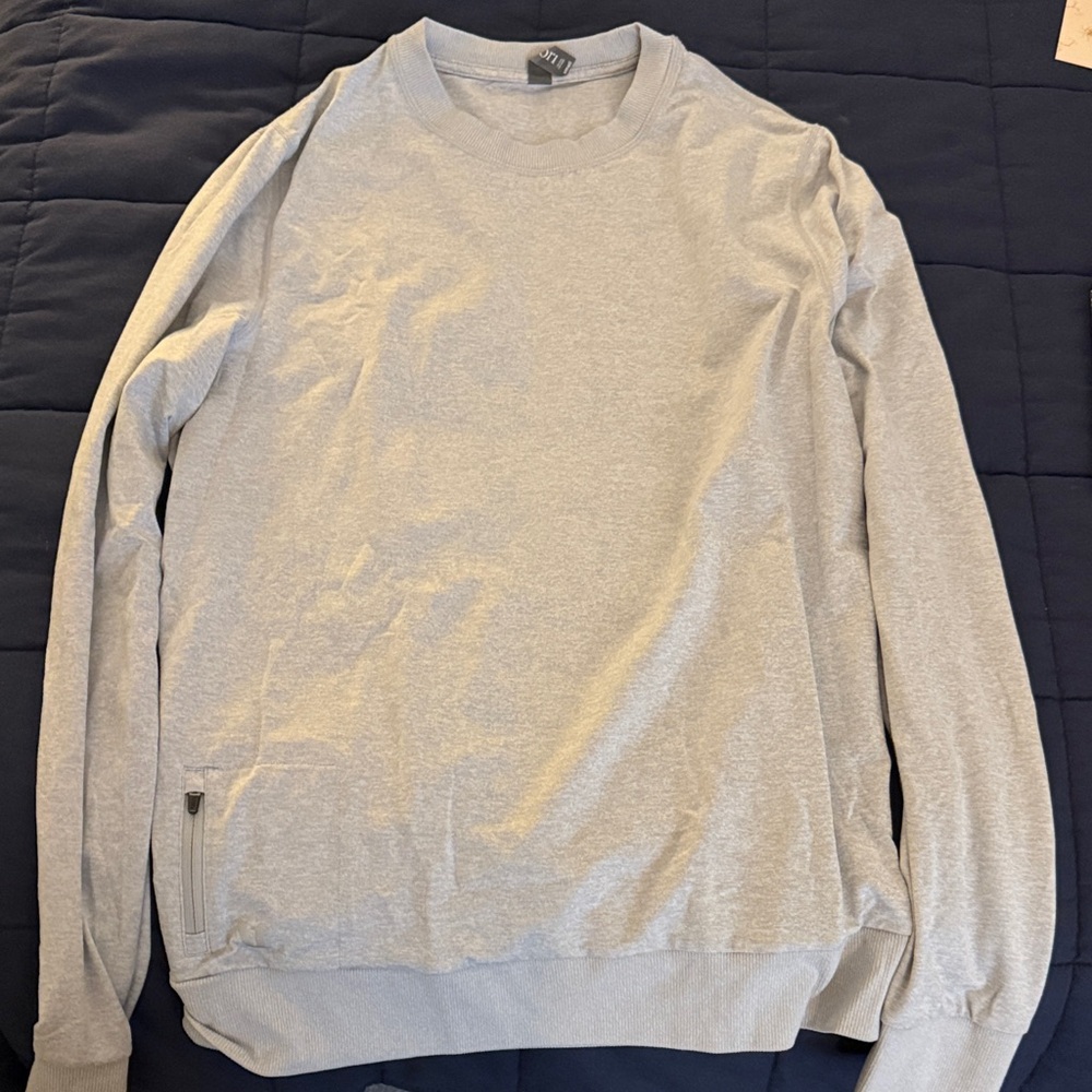 Vuori Light Gray Crewneck Sweater